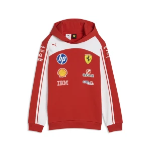 PUMA Młodzieżowa replika bluzy z kapturem Scuderia Ferrari HP, Akcesoria, Czerwony,