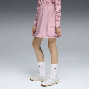 PUMA Młodzieżowa spódnica midi cargo Bowtique tkana, Akcesoria, Różowy,