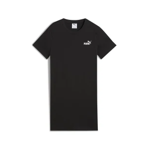 PUMA Młodzieżowa sukienka Essentials z małym logo No. 1 i krótkim rękawem, Akcesoria, Czarny,