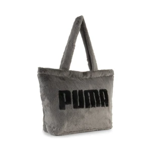 PUMA Młodzieżowa torba shopper UP ze sztucznego futerka 17 l, Akcesoria, Szary,