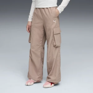 PUMA Młodzieżowe bojówki T7 o luźnym kroju, Odzież, Beżowy,