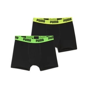 PUMA Młodzieżowe bokserki Everyday Basic (2 pary), Odzież, Czarny,