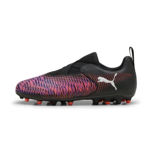 PUMA Młodzieżowe buty piłkarskie FUTURE 8 MATCH MG bez sznurowadeł, Buty, Czarny,