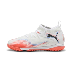 PUMA Młodzieżowe buty piłkarskie FUTURE 8 MATCH TT, śCzerwonynia wysokość, Buty, Biały,