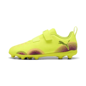 PUMA Młodzieżowe buty piłkarskie FUTURE 8 PLAY V FG/AG RB, Buty, Żółty,