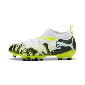 PUMA Młodzieżowe buty piłkarskie FUTURE 9 MATCH CREATIVITY FG/AG, Buty, Żółty,