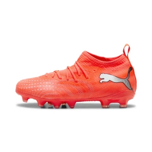 PUMA Młodzieżowe buty piłkarskie FUTURE 9 MATCH FG/AG, Buty, Czerwony,
