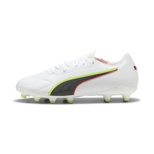 PUMA Młodzieżowe buty piłkarskie KING 20 MATCH FG/AG, Buty, Biały,