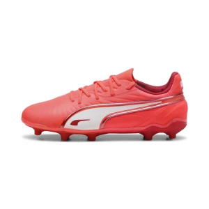 PUMA Młodzieżowe buty piłkarskie KING Match FG/AG, Buty, Czerwony,