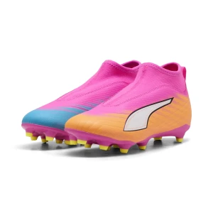 PUMA Młodzieżowe buty piłkarskie ULTRA 6 MATCH+ bez sznurowania, Buty, Różowy,