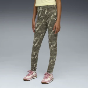 PUMA Młodzieżowe legginsy Bowtique z wysokim stanem, Odzież, Zielony,
