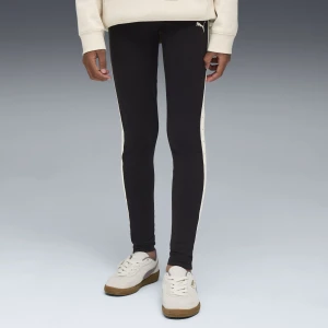 PUMA Młodzieżowe legginsy Essentials Tape, Odzież, Czarny,