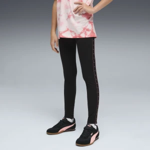 PUMA Młodzieżowe legginsy Essentials Tape, Odzież, Czarny,