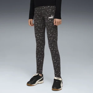 PUMA Młodzieżowe legginsy Essentials ze zwierzęcym wzorem, Odzież, Czarny,