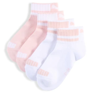 PUMA Młodzieżowe skarpety do kostek (2 pary), Odzież, Różowy,