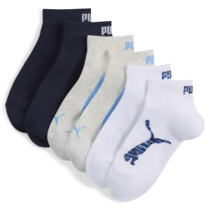 PUMA Młodzieżowe skarpety do kostek (3 pary), Odzież, Niebieski,