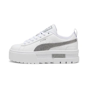 PUMA Młodzieżowe sneakersy Mayze Glitter, Buty, Biały,