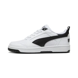 PUMA Młodzieżowe sneakersy Rebound V6 Lo, Buty, Biały,