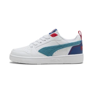 PUMA Młodzieżowe sneakersy Rebound V6 Low Run Fun, Buty, Biały,