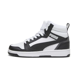 PUMA Młodzieżowe sneakersy Rebound V6 Mid, Buty, Biały,