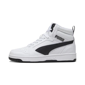 PUMA Młodzieżowe sneakersy Rebound V6 Mid, Buty, Biały,
