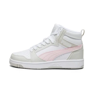 PUMA Młodzieżowe sneakersy Rebound V6 Mid, Buty, Biały,