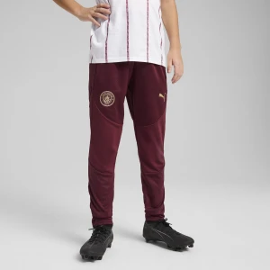 PUMA Młodzieżowe spodnie treningowe Manchester City, Odzież, Czerwony,