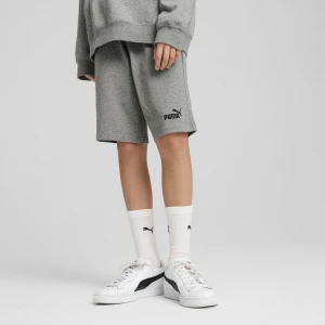 PUMA Młodzieżowe szorty ESS z logo No. 1 z dżerseju, Odzież, Szary,