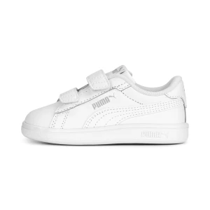 PUMA Niemowlęce skórzane sneakersy Smash 3.0 V, Buty, Biały,