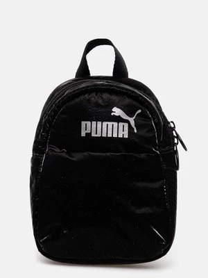 Puma plecak damski kolor czarny mały z nadrukiem 90652