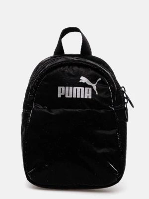Puma plecak damski kolor czarny mały z nadrukiem 90652