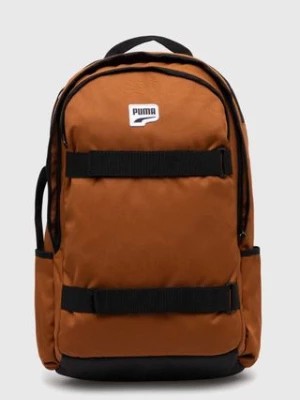 Puma plecak Downtown Backpack kolor brązowy duży gładki 902550