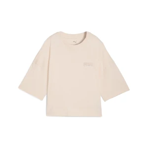 PUMA Podwyższona graficzna koszulka skrócona damska, Odzież, Różowy,