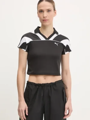 Puma polo damski kolor czarny 629783