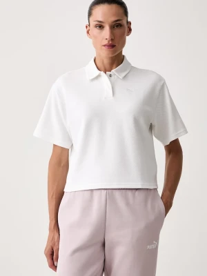 Puma polo damskie z bawełną CLASS biały