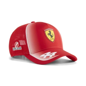 PUMA Replika czapki typu trucker Scuderia Ferrari HP Hamilton, Akcesoria, Czerwony,