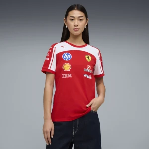 PUMA Replika damskiej koszulki Scuderia Ferrari HP, Odzież, Czerwony,