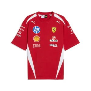 PUMA Replika koszulki kierowcy unisex Scuderia Ferrari HP, Akcesoria, Czerwony,