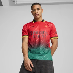 PUMA Replika męskiej koszulki AC MILAN × OFF-Biały™, Odzież, Czerwony,