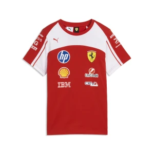 PUMA Replika młodzieżowej koszulki unisex Scuderia Ferrari HP, Akcesoria, Czerwony,