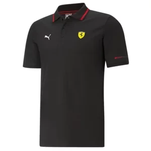 Puma Scuderia Ferrari Race Polo 599843-01, Męskie, Czarne, koszulki polo, bawełna, rozmiar: XS