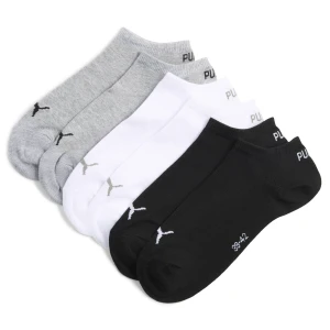 PUMA Skarpety do sneakersów unisex (3 pary), Odzież, Szary,