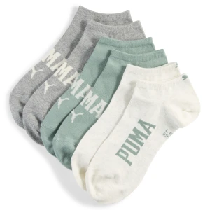 PUMA Skarpety do sneakersów unisex z logo (3 pary), Odzież, Zielony,