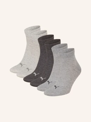 Puma Skarpety Quarter Plain, 6 Par grau szary