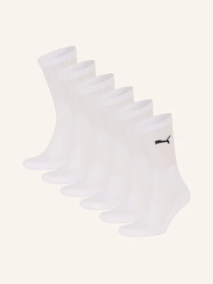 Puma Skarpety Sportowe Regular Crew, 6 Par weiss 002 WHITE