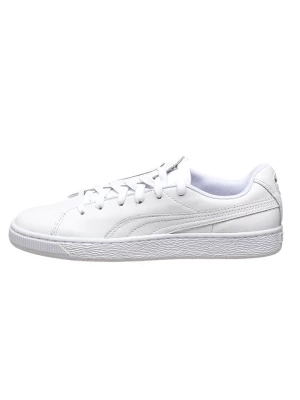 Puma Skórzane sneakersy "Basket Crush Emboss" w kolorze białym rozmiar: 39