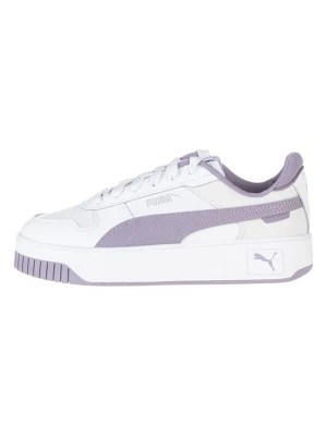 Puma Skórzane sneakersy "Carina Street" w kolorze biało-fioletowym rozmiar: 38,5