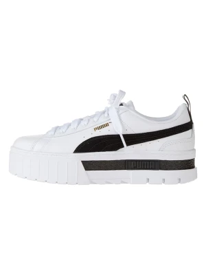 Puma Skórzane sneakersy "Mayze" w kolorze biało-czarnym rozmiar: 38