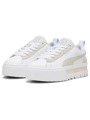 Puma Skórzane sneakersy "Mayze" w kolorze białym ze wzorem rozmiar: 40,5