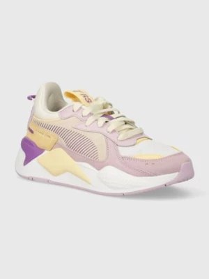 Puma sneakersy  371008 RS-X kolor różowy na płaskim obcasie 371008